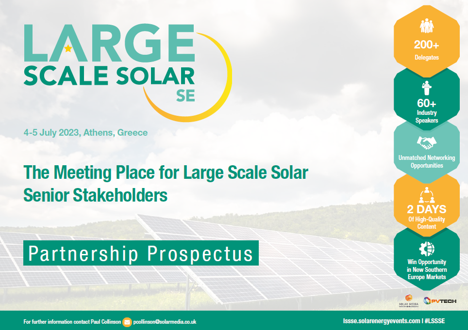 Large Scale Solar Southern Europe 2023 Event Brochure