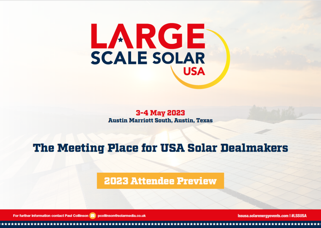 Large Scale Solar USA 2023 Attendee Preview
